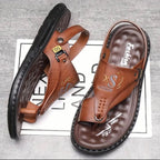 Lucian Leather Grip Sandals