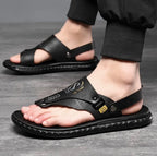 Lucian Leather Grip Sandals