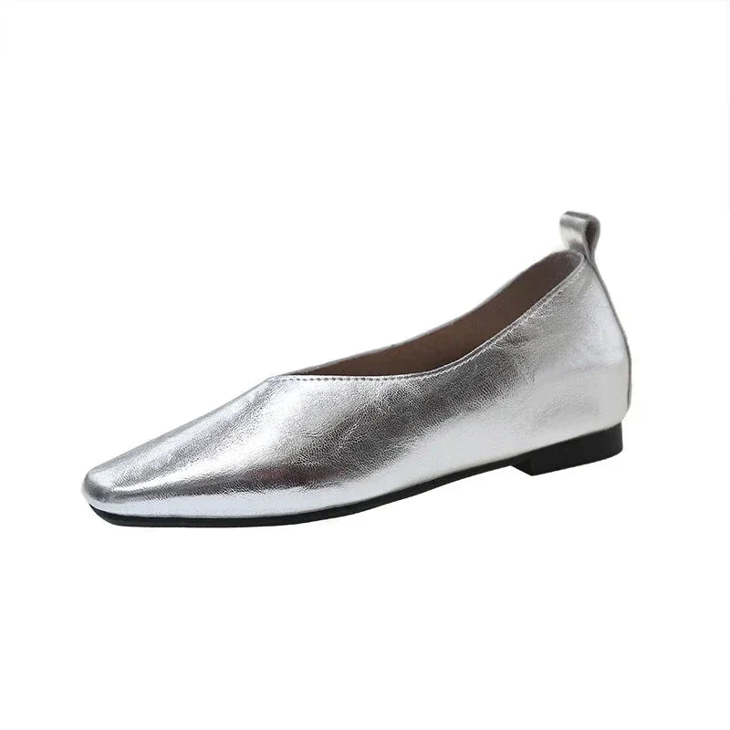 Luxe Veronne – Elegant Women's Leather Flats
