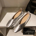 Luxe Veronne – Elegant Women's Leather Flats