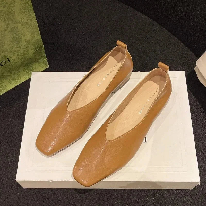 Luxe Veronne – Elegant Women's Leather Flats