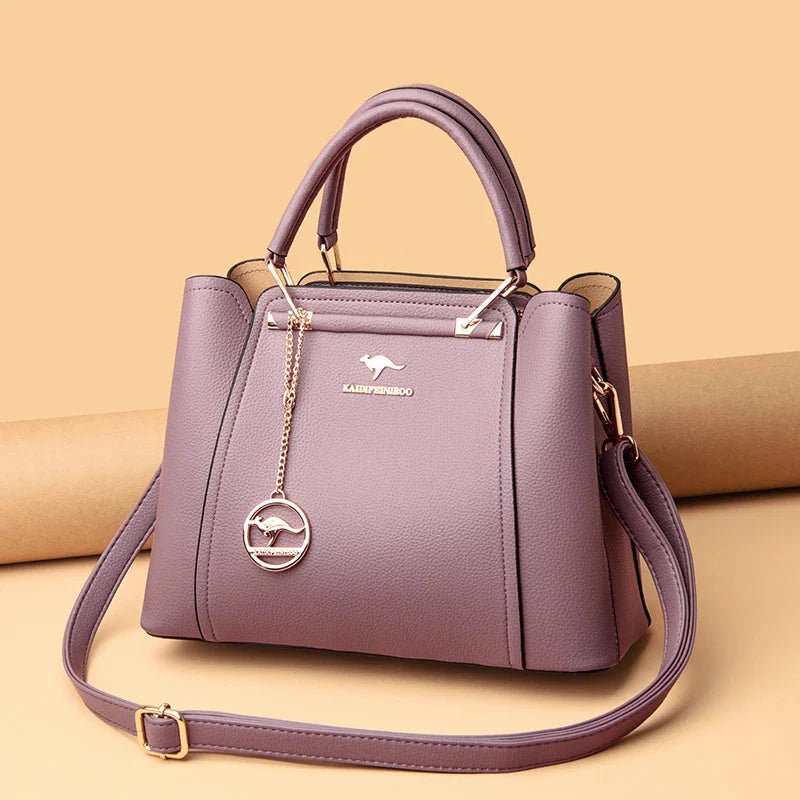 Luxurious Soft Leather Women's Shoulder and Crossbody Bag