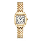 Luxury Quartz Women's Wristwatch with Roman Numerals