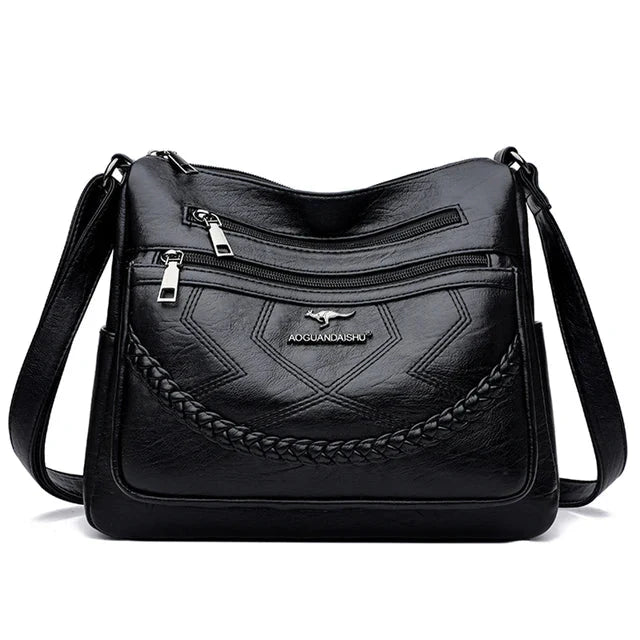 Luxury Soft Leather Crossbody Shoulder Bag