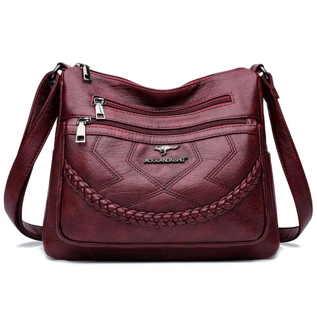 Luxury Soft Leather Crossbody Shoulder Bag