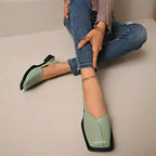 MARY JANES Leather Slip-On Flats