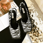 MARY JANES Leather Slip-On Flats