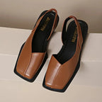MARY JANES Leather Slip-On Flats