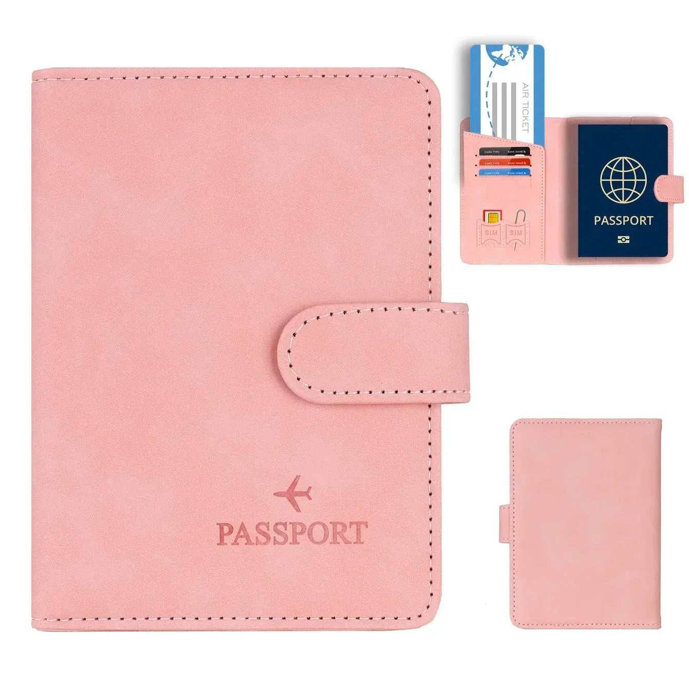 SkyVault Passport Holder in Leather – Elegant & Functional