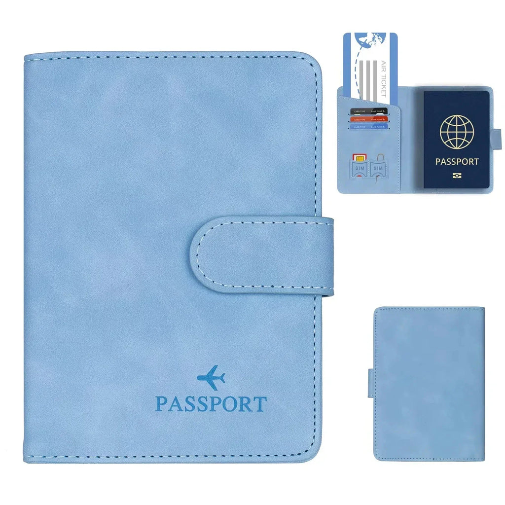 SkyVault Passport Holder in Leather – Elegant & Functional