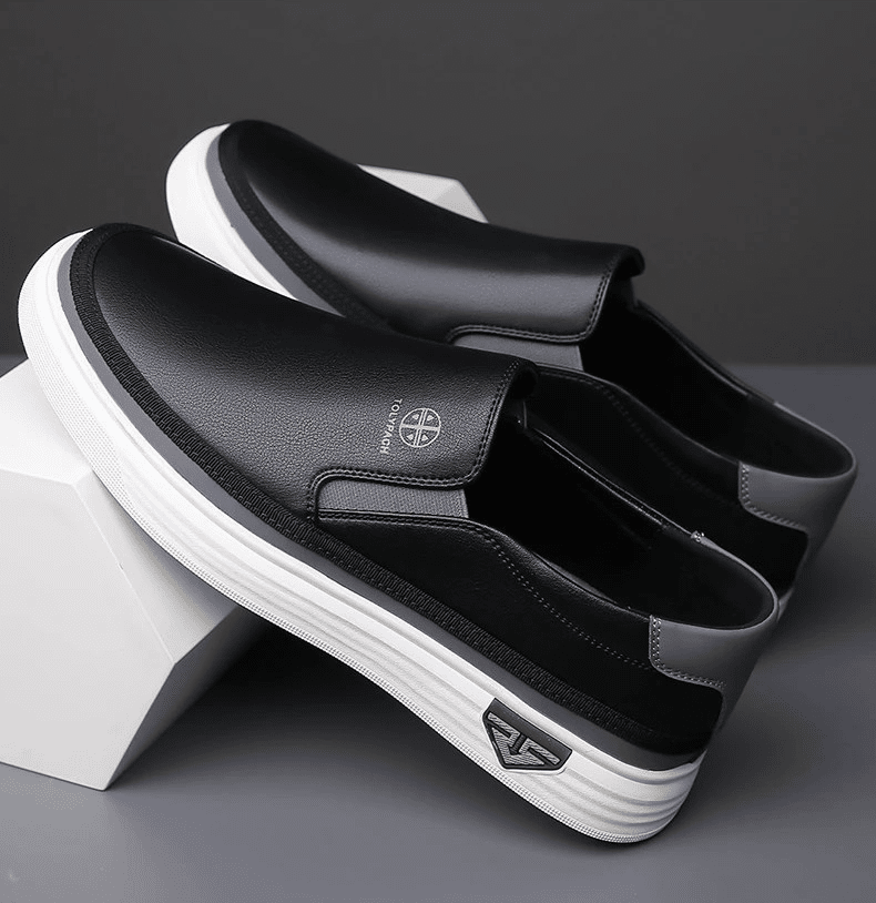 Men's Casual Leather Sneakers – Vittorio Rivano