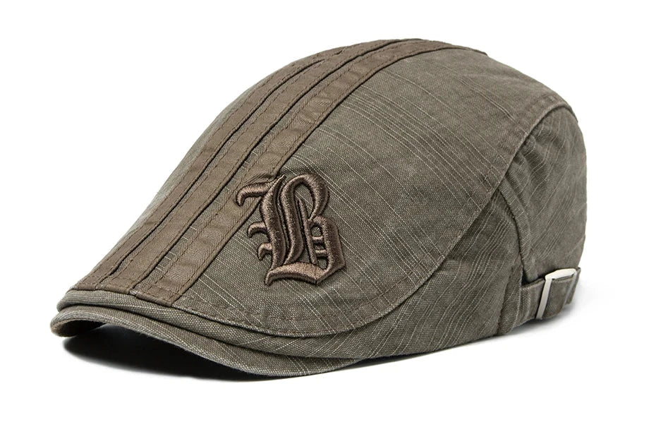 Men's Fashion Embroidered Beret