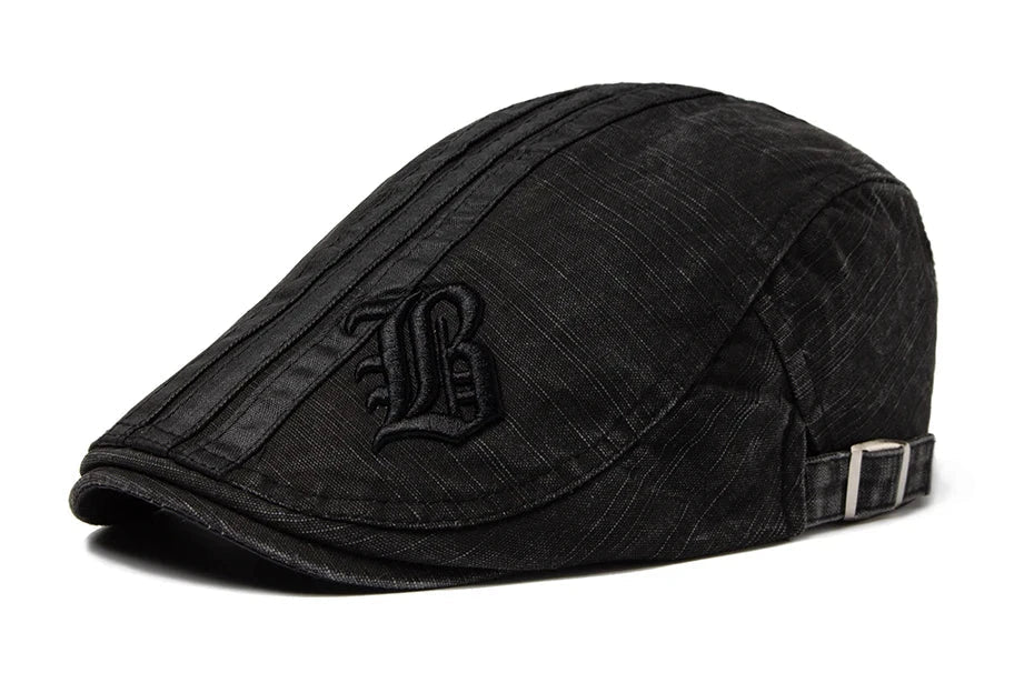 Men's Fashion Embroidered Beret
