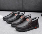Men's Plush-Lined Leather Shoes