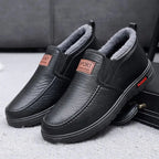 Men's Plush-Lined Leather Shoes