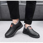Men's Plush-Lined Leather Shoes