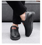 Men's Plush-Lined Leather Shoes