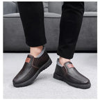 Men's Plush-Lined Leather Shoes