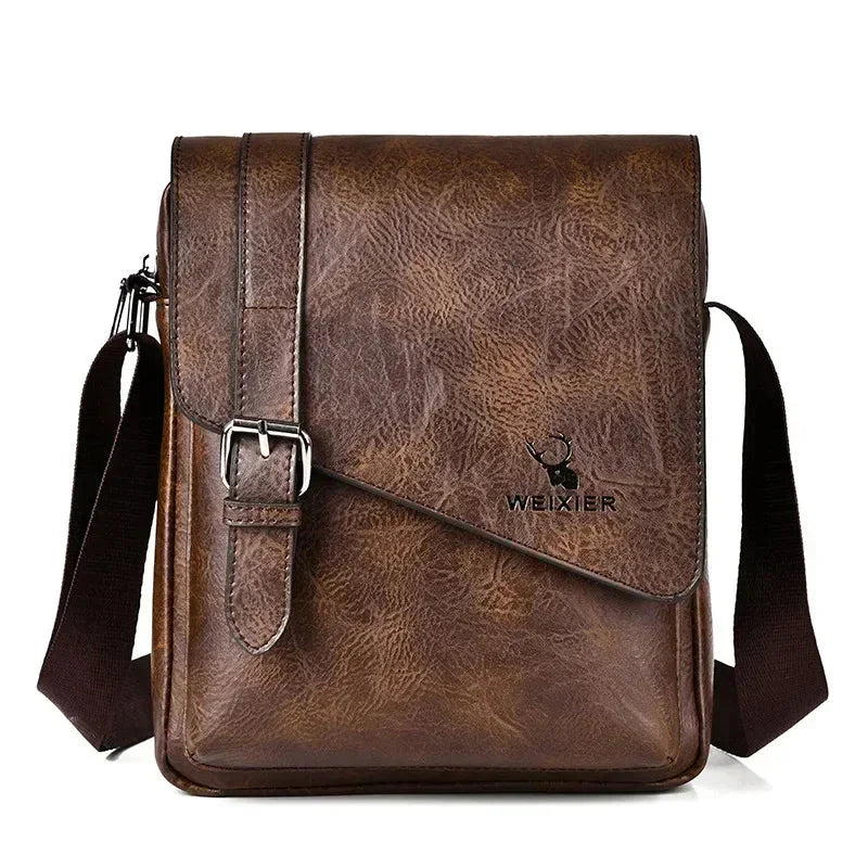 AlphaPort Men's Retro Leather Bag