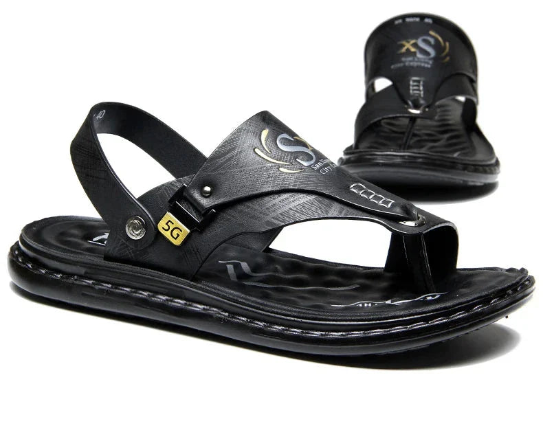 Lucian Leather Grip Sandals