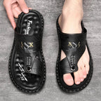 Lucian Leather Grip Sandals