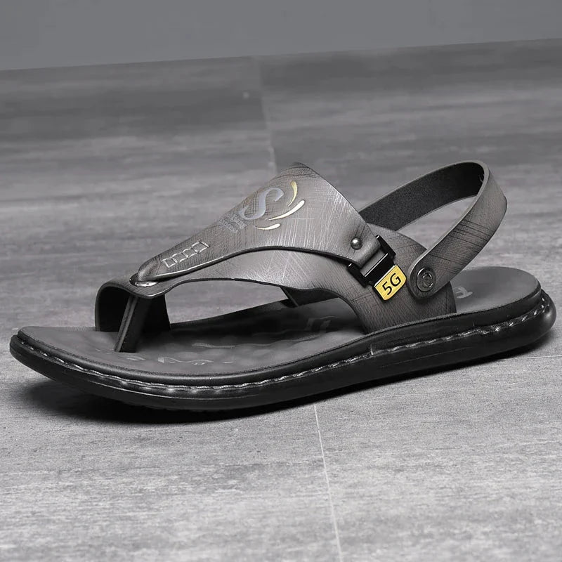 Lucian Leather Grip Sandals