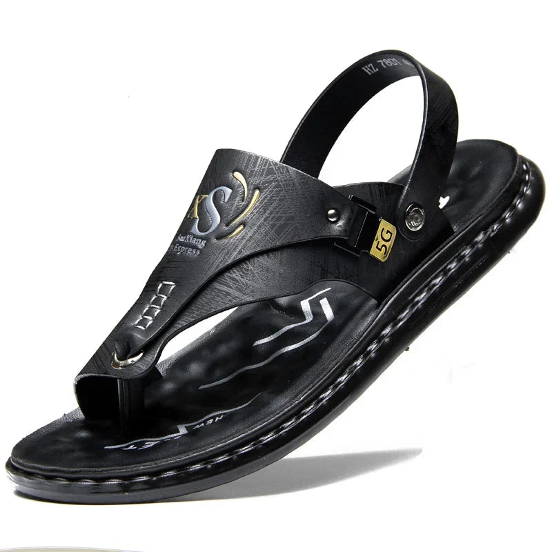 Lucian Leather Grip Sandals