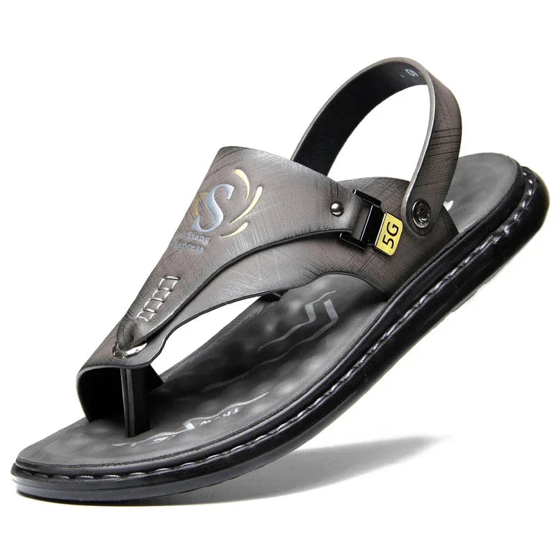 Lucian Leather Grip Sandals