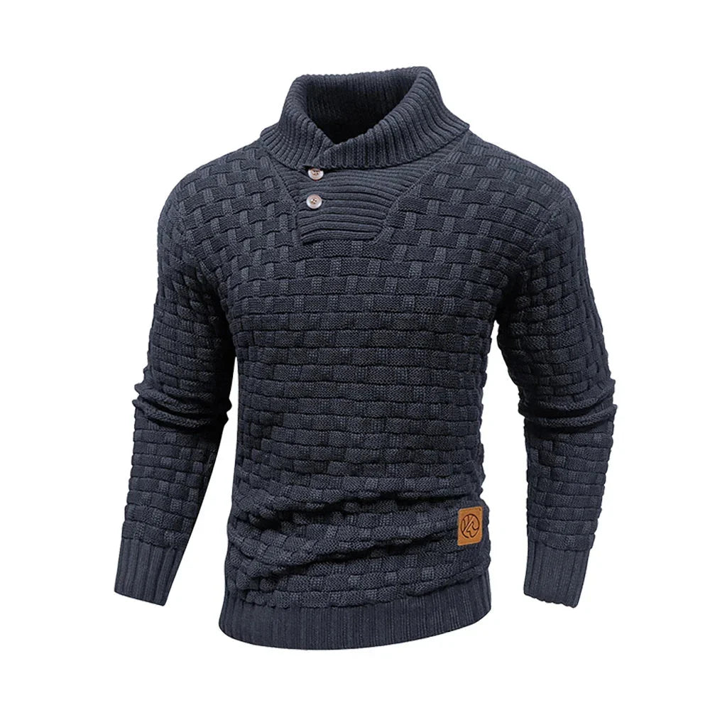 Nordic Elegance Knitted Men's Sweater