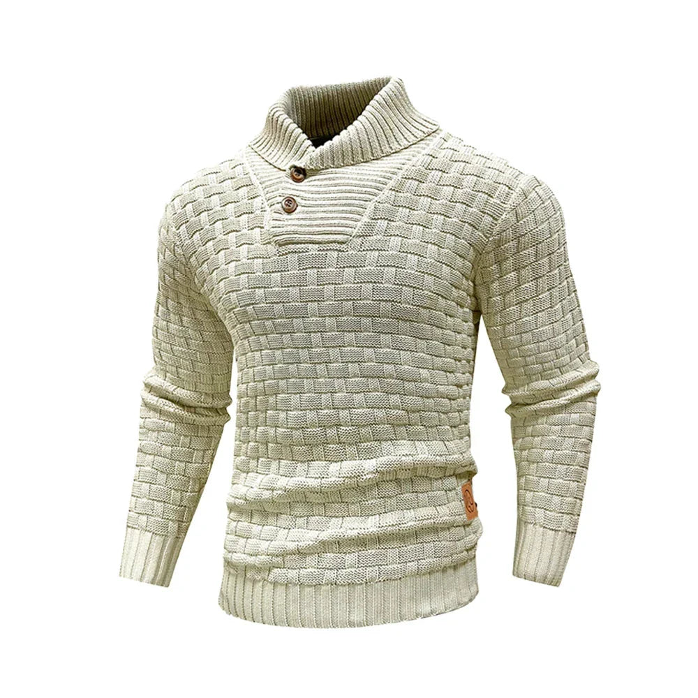 Nordic Elegance Knitted Men's Sweater