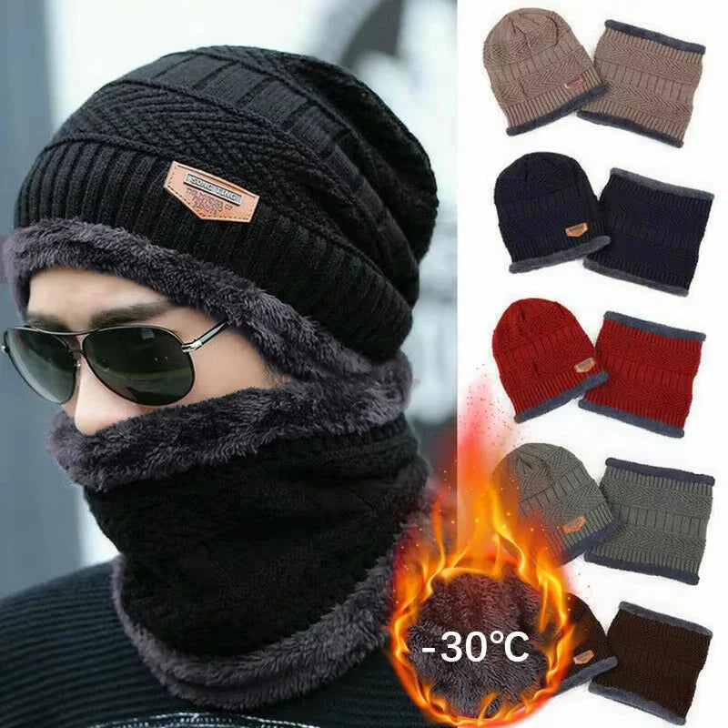 Men's Winter Set: Hat and Scarf