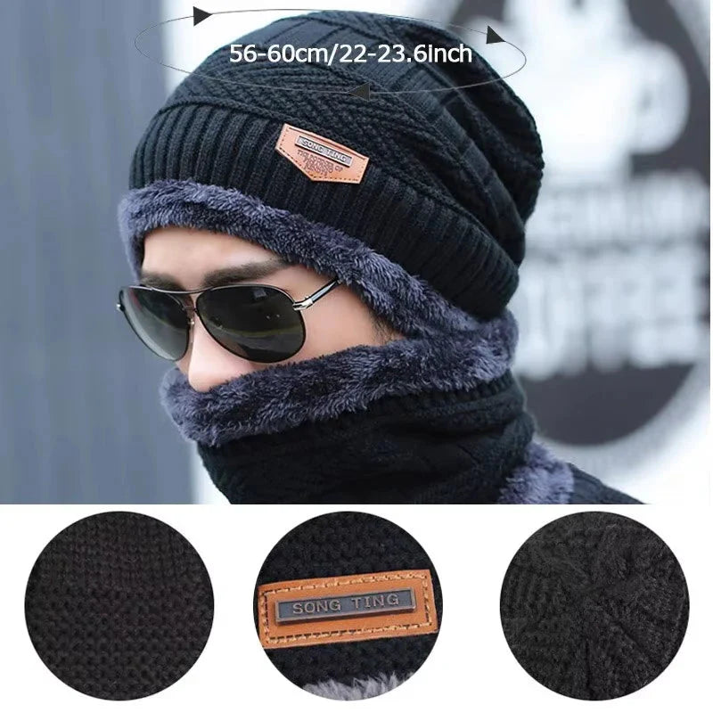 Men's Winter Set: Hat and Scarf