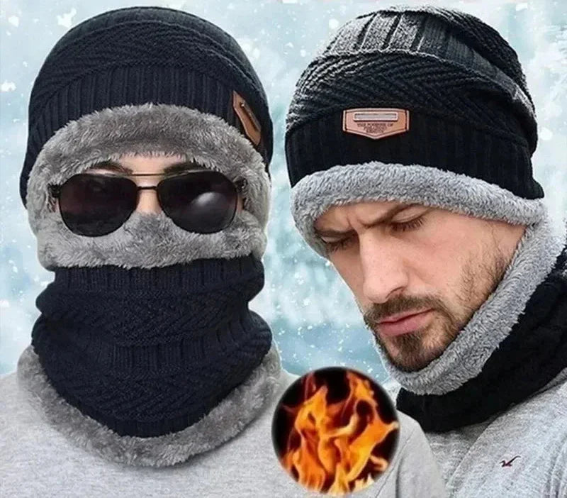 Men's Winter Set: Hat and Scarf