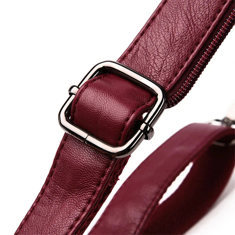 Multifunctional Women's Leather Backpack Allessa