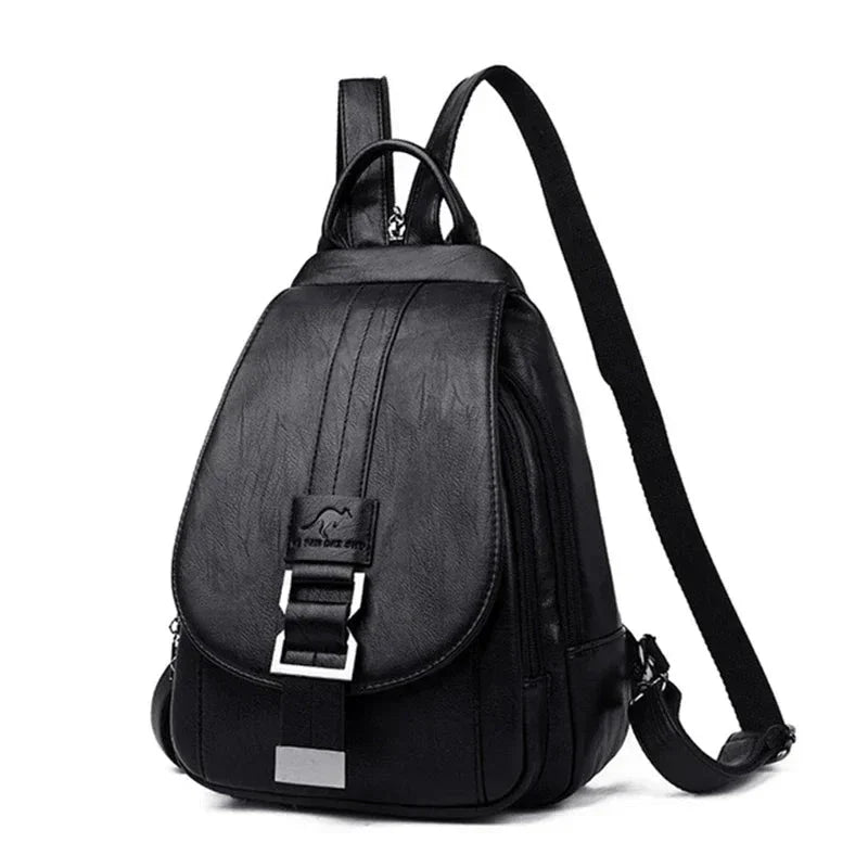 Multifunctional Women's Leather Backpack Allessa