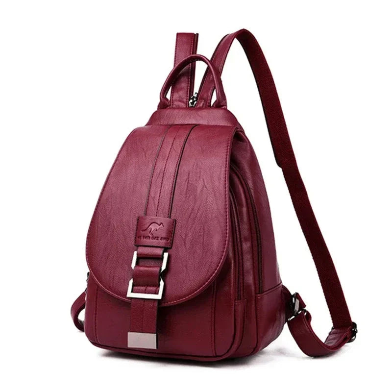 Multifunctional Women's Leather Backpack Allessa