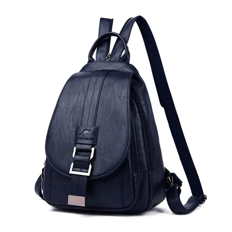 Multifunctional Women's Leather Backpack Allessa