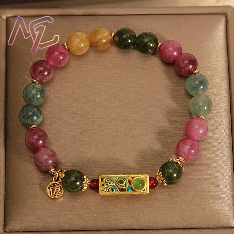 Mystic Earth – Multicolor Gemstone Bracelet for Women