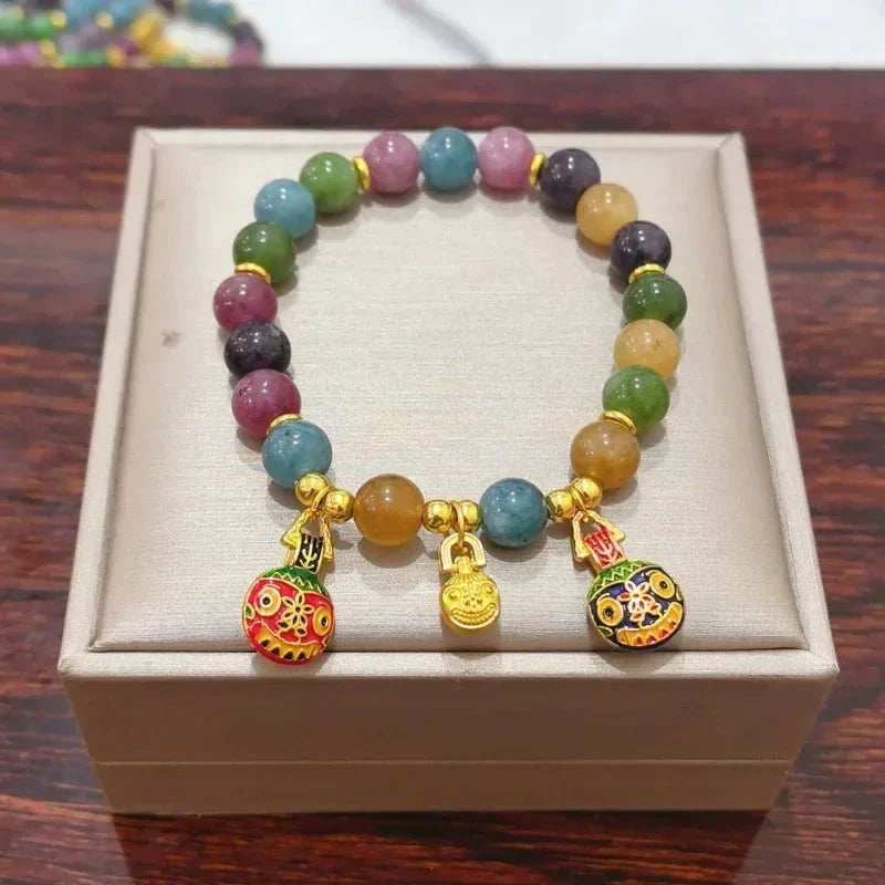 Mystic Earth – Multicolor Gemstone Bracelet for Women