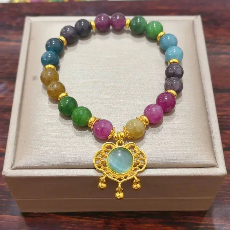 Mystic Earth – Multicolor Gemstone Bracelet for Women