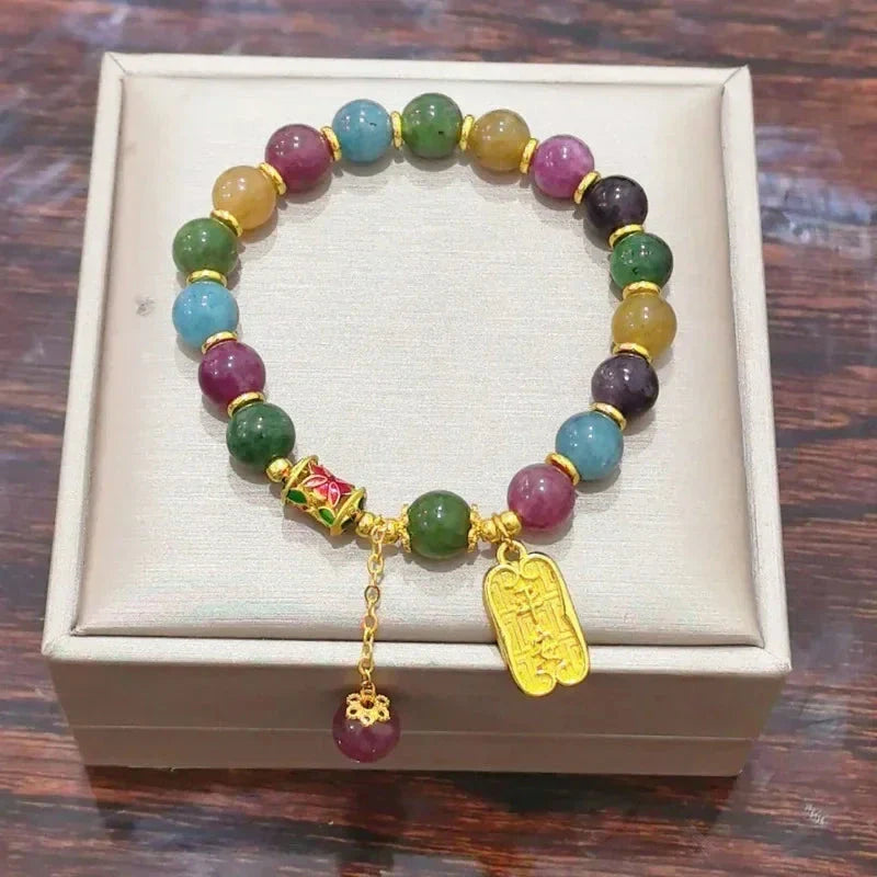 Mystic Earth – Multicolor Gemstone Bracelet for Women