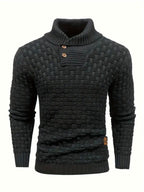 Nordic Elegance Knitted Men's Sweater