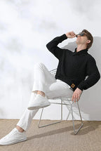 Nordic Elegance Knitted Men's Sweater