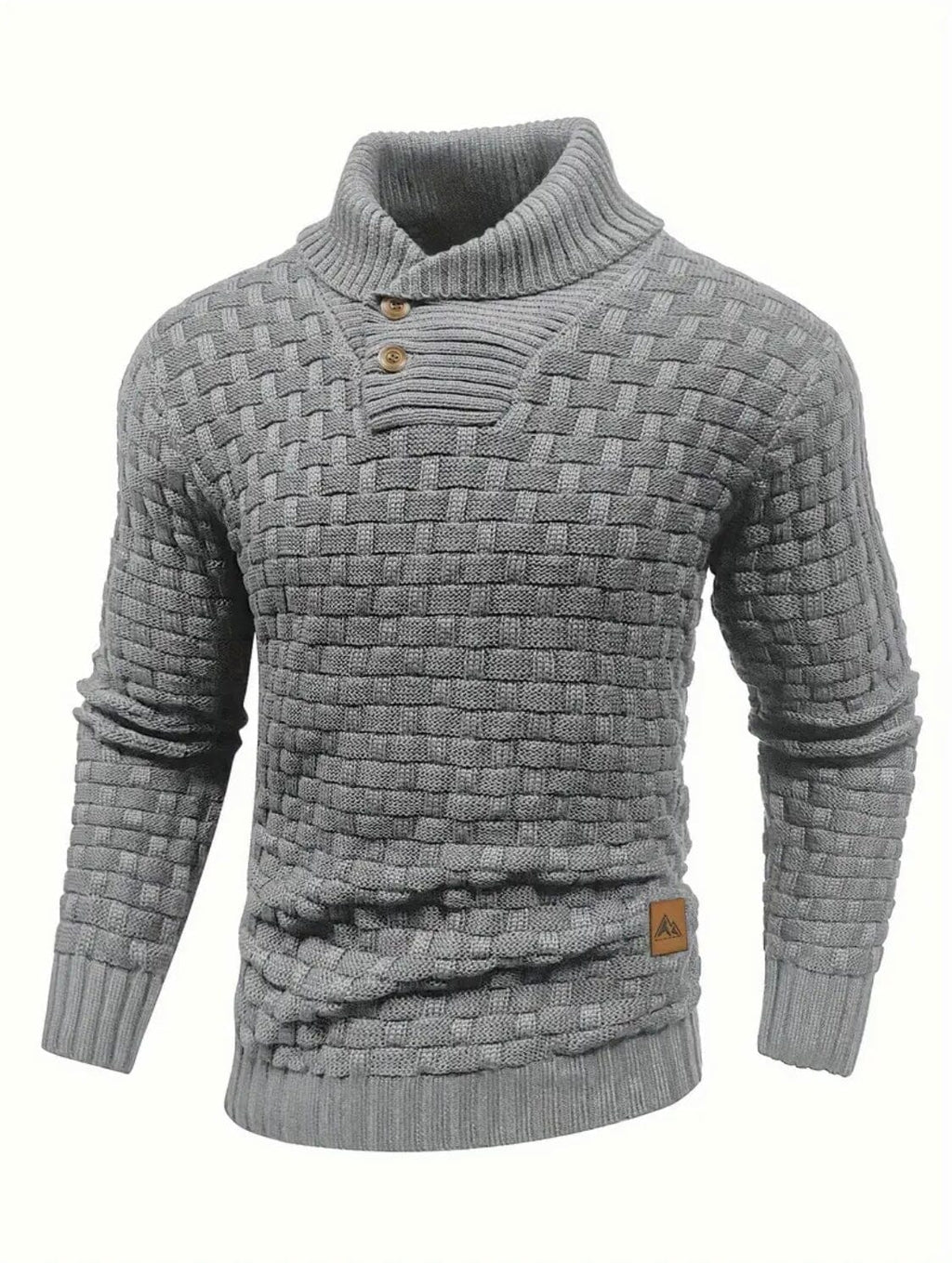Nordic Elegance Knitted Men's Sweater