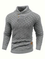 Nordic Elegance Knitted Men's Sweater