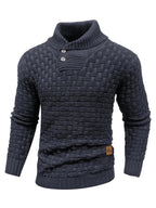 Nordic Elegance Knitted Men's Sweater