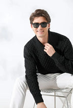 Nordic Elegance Knitted Men's Sweater