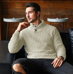 Nordic Elegance Knitted Men's Sweater