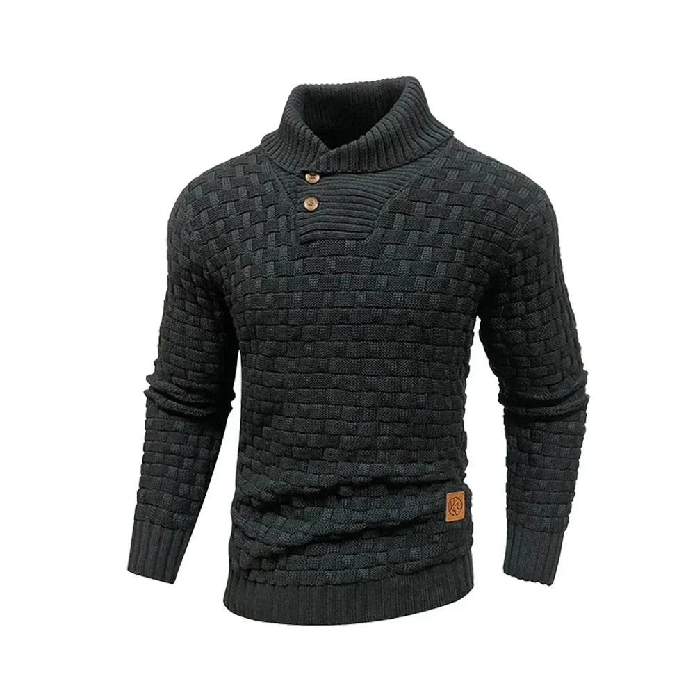 Nordic Elegance Knitted Men's Sweater
