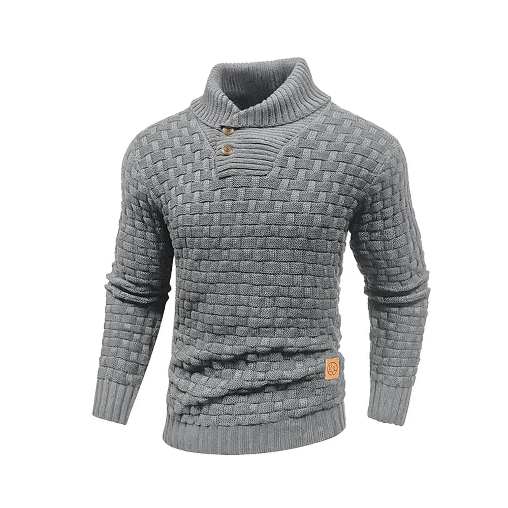Nordic Elegance Knitted Men's Sweater